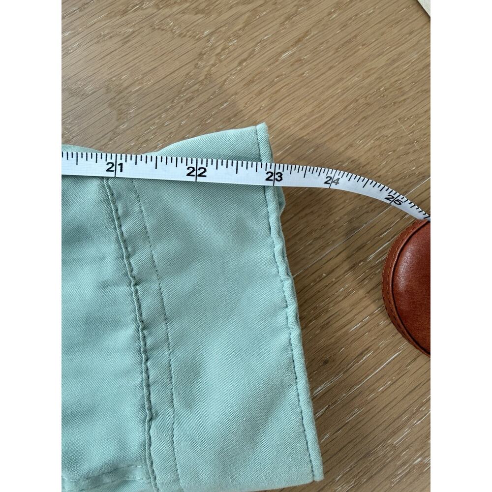 Vintage Brandini Women’s Small Mint Green Button Front Blouse Long Sleeve - Picture 8 of 9